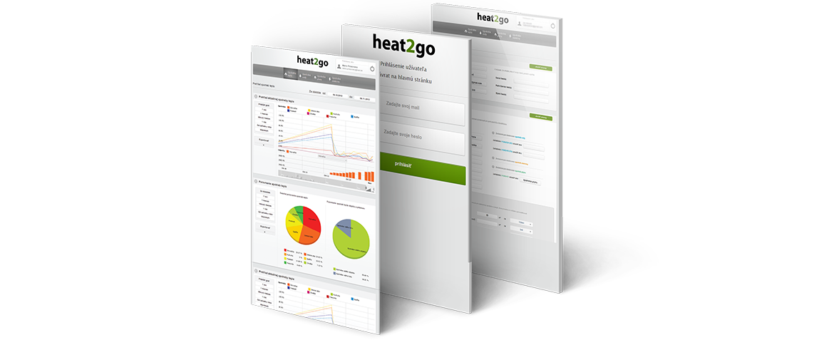 Výhody systému Heat2go - Prehľadné prostredie webovej aplikácie